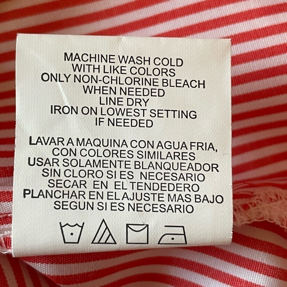 Gibson Latimer NWT red and white pinstripe shirt - Picture 6 of 6